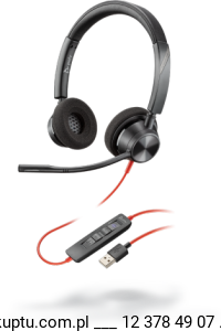 Blackwire 3320 przewodowy zestaw słuchawkowy USB A (214012-01)