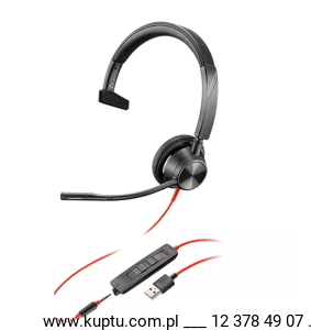 Blackwire 3315 przewodowy zestaw słuchawkowy USB-A (213936-01)