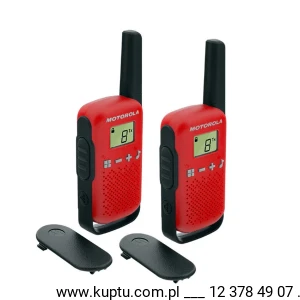 Motorola TLKR T42 radiotelefon czerwony