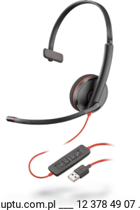 Blackwire 3210 przewodowy zestaw słuchawkowy USB A (209744-101)