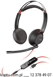 Blackwire 5220 przewodowy zestaw słuchawkowy USB C (207586-03)